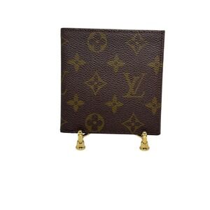 Vintage‎ Louis Vuitton Monogram Canvas Bifold Wallet Card Holder Brown EUC RARE
